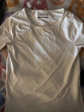 Avalanche White Women's Long Sleeve Athletic Top